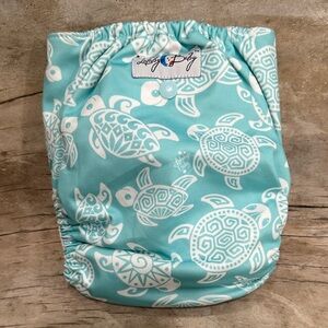 NEW w/tag Lalabye Baby Turtle Print Kids Cloth Diaper